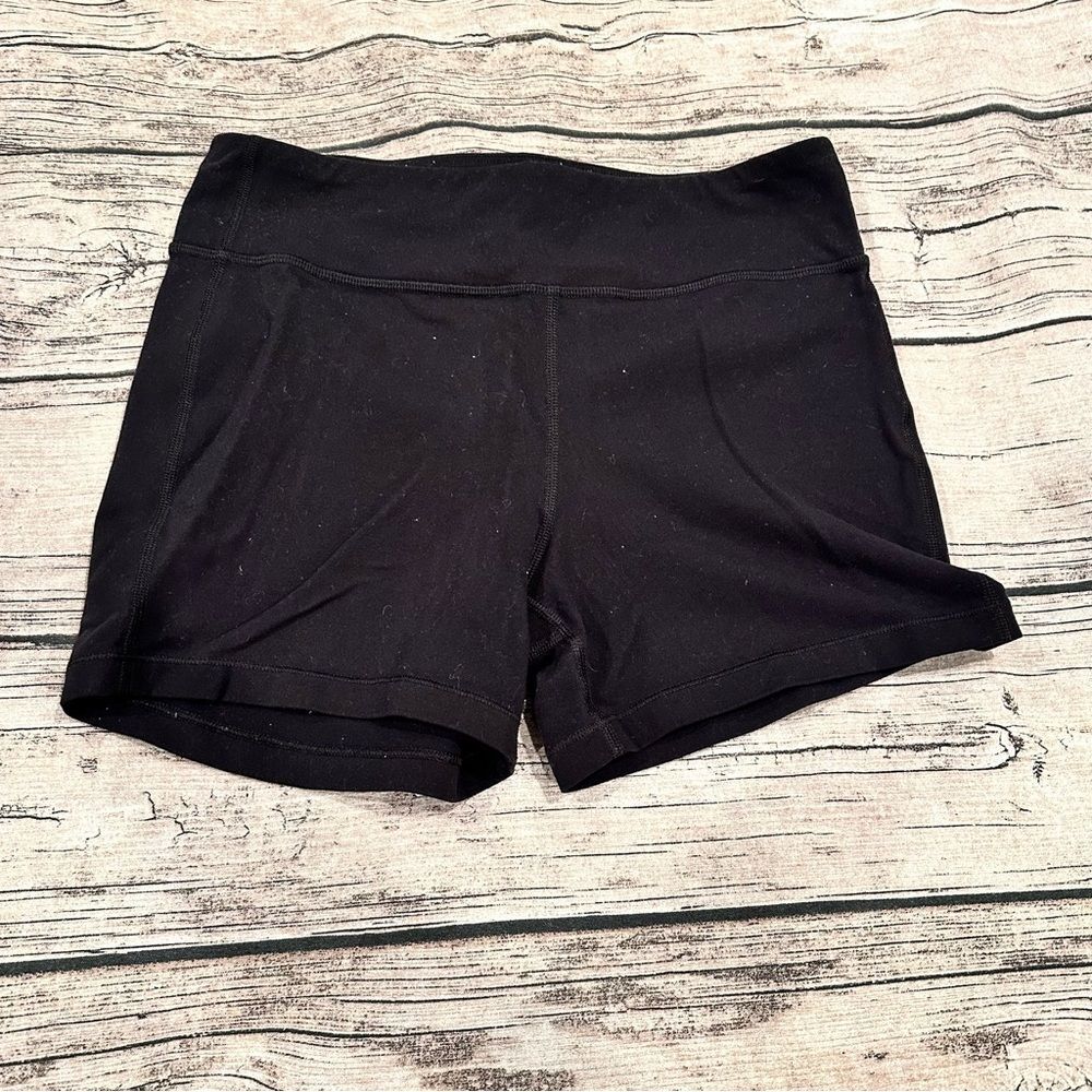 Athleta Girl Black Bike Shorts with Wide Waistband Size XXL